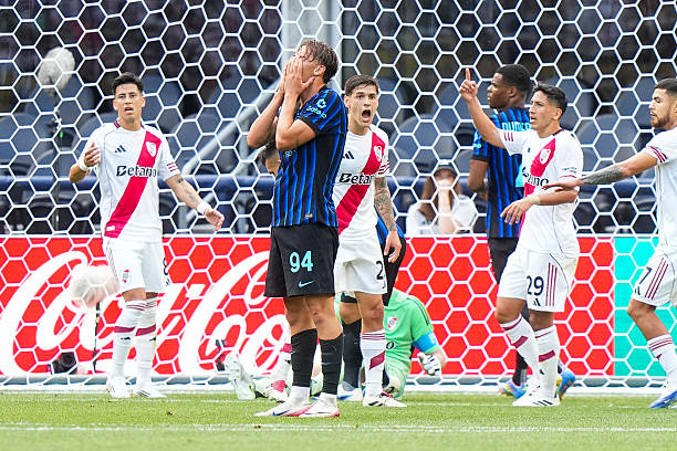 Francesco ESPOSITO of Inter Milan dejected during the FIFA Club World Cup match between Inter Milan and River Plate on June 25, 2025 in Seattle,...