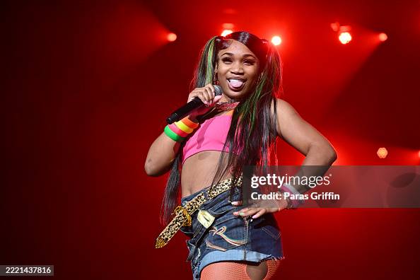 Bunnab Female Rapper BunnaB performs onstage during 2025 Hot 107.9 Birthday Bash at State ...