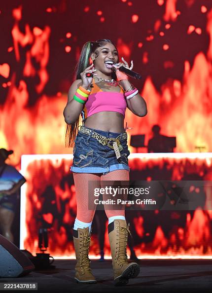 Bunnab Female Rapper BunnaB performs onstage during 2025 Hot 107.9 Birthday Bash at State ...
