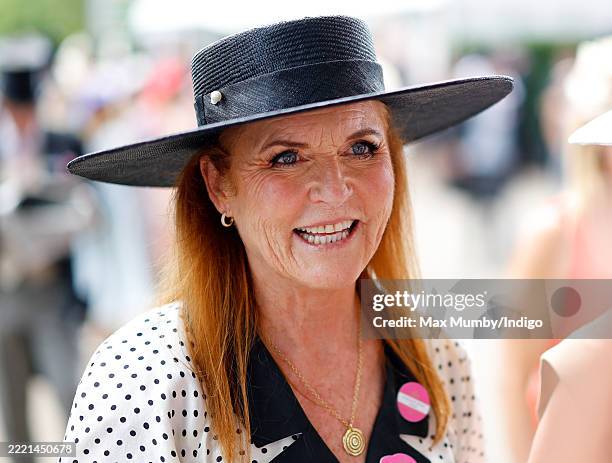 Sarah Ferguson, Duchess of York attends day four of Royal Ascot at Ascot Racecourse on June 20, 2025 in Ascot, England.