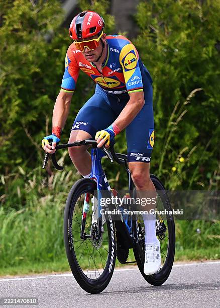 Mads Pedersen of Denmark and Team Lidl - Trek competes during the 1st Copenhagen Sprint 2025 - Men's Elite a 235.6km one day race from Roskilde to...