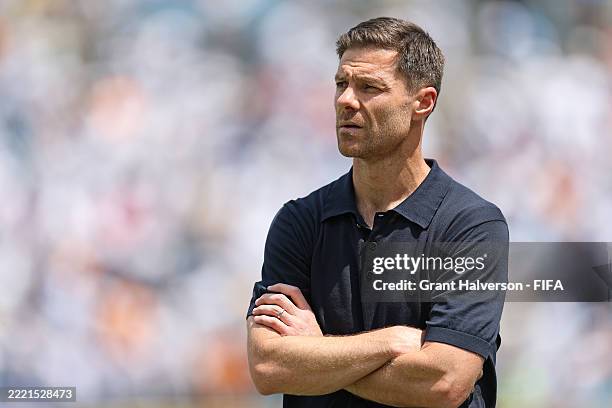 Jaime Lozano, Head Coach of CF Pachuca, looks on during the FIFA Club World Cup 2025 group H match between Real Madrid CF and CF Pachuca at Bank of...