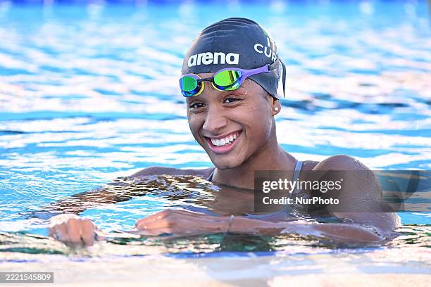 Sara Curtis participates in Day 1 of the 61st Settecolli International Swimming event at Foro Italico in Rome, Italy, on June 26, 2025.
