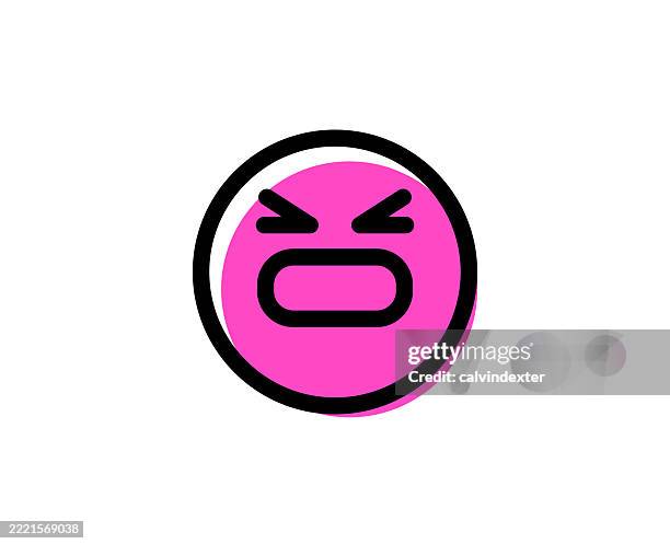 line style emoji icon design - network overload icon stock illustrations