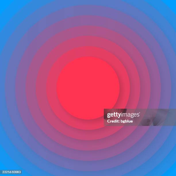 abstract design with circles and blue gradients - trendy background - red target stock illustrations