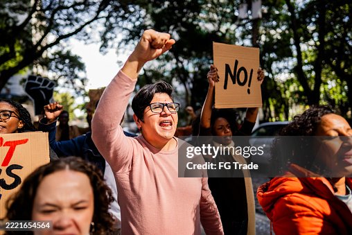 People protesting outdoors People protesting outdoors