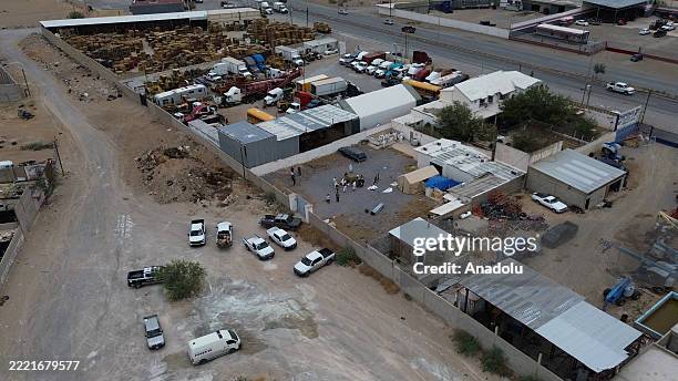 Forensic investigators uncover approximately 60 embalmed bodies in unsanitary conditions at a clandestine crematorium in Ciudad Juarez, Mexico, on...