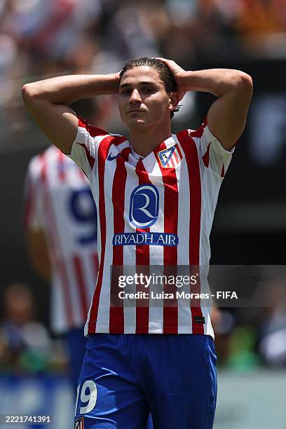 Julian Alvarez of Atletico De Madrid looks on during the FIFA Club World Cup 2025 group B match between Club Atletico de Madrid and Botafogo FR at...