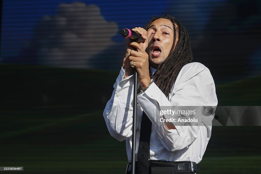 Ghali Italian Rapper Concert Italian rapper of Tunisian descent Ghali performs during a... News ...