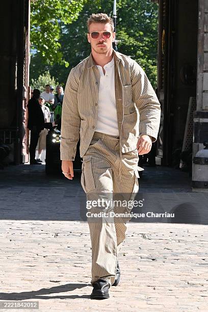 Will Poulter walks the runway during the 424 Menswear Spring/Summer 2026 show as part of Paris Fashion Week on June 24, 2025 in Paris, France.