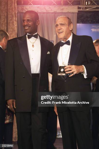 Michael Spinks and Abe Vigoda at The New York Friars Club Roast of Rob Reiner presented by Comedy Central. 10/6/2000