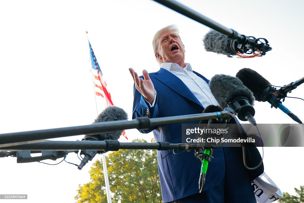 President Trump Departs Washington For NATO Summit