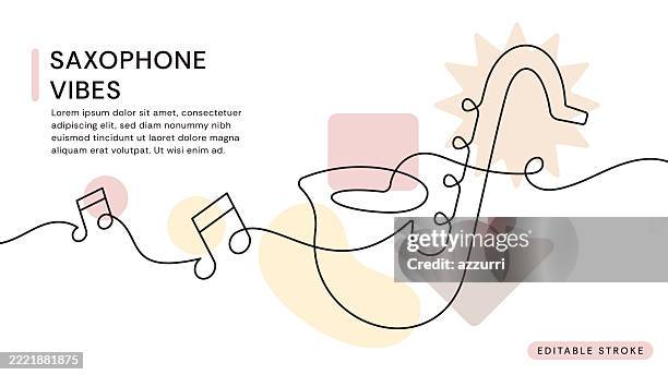 359 Jazz Music Line Art High Res Illustrations - Getty Images