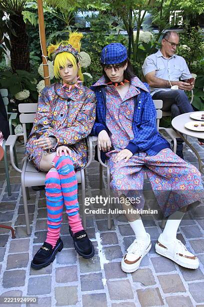 Models are seen during the Kidill Menswear Spring/Summer 2026 presentation as part of Paris Fashion Week on June 24, 2025 in Paris, France.