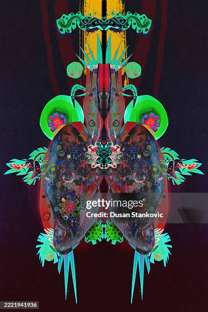ilustrações de stock, clip art, desenhos animados e ícones de abstract biological symmetry, lung - organismo acidófilo