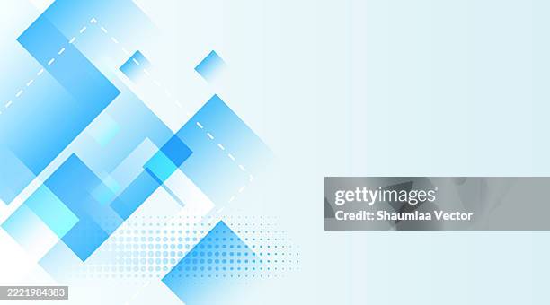 abstract white background with square shape element and halftone. futuristic modern backdrop design for business, presentation, ads, banner, website, landing page, wallpaper screen and more - virtual presentation screens stock illustrations