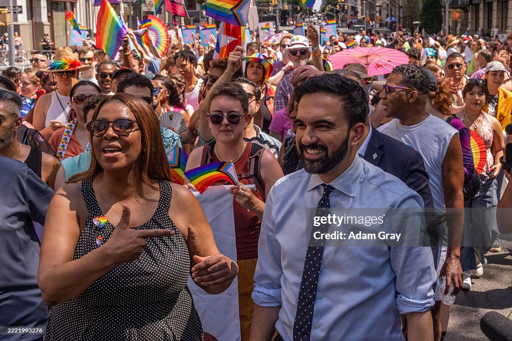 New York City Pride March Winds Through Manhattan