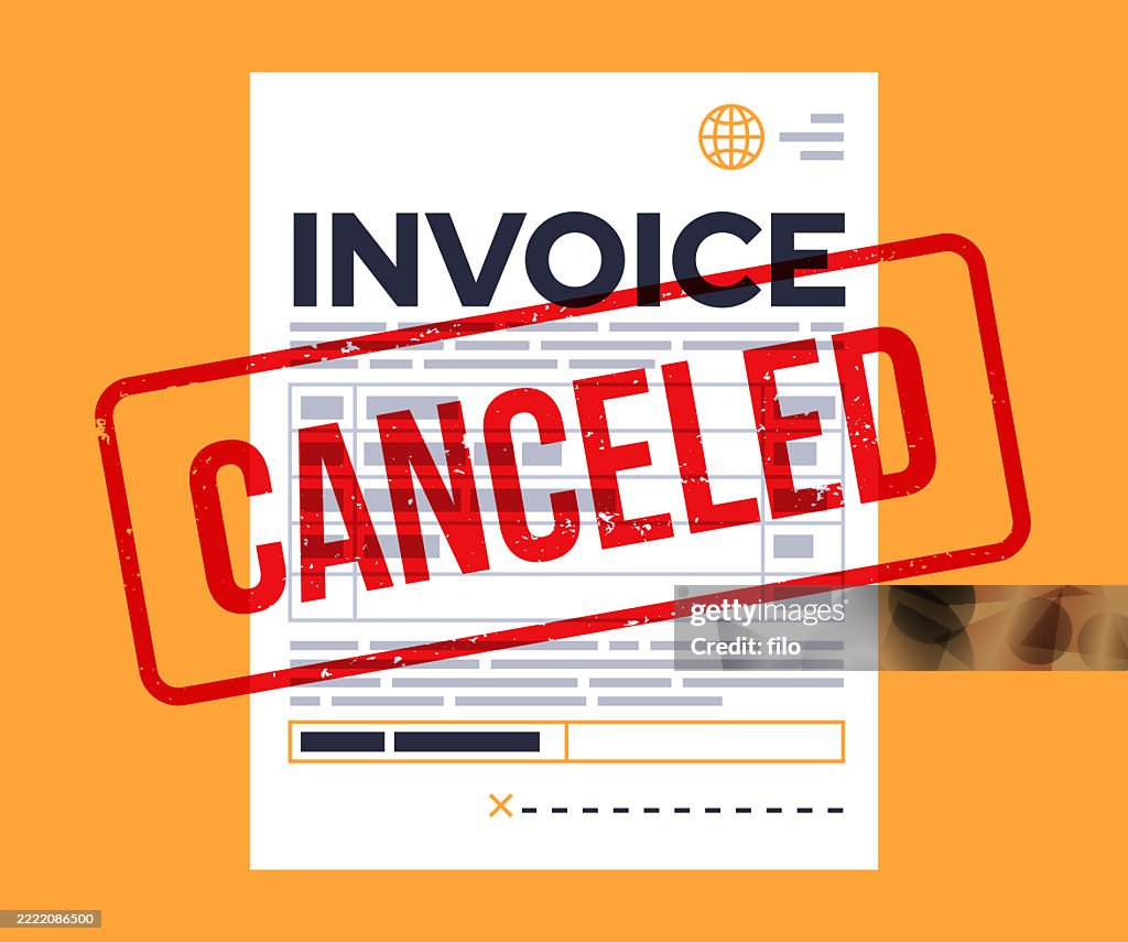 Invoice Canceled Order Document Stamp