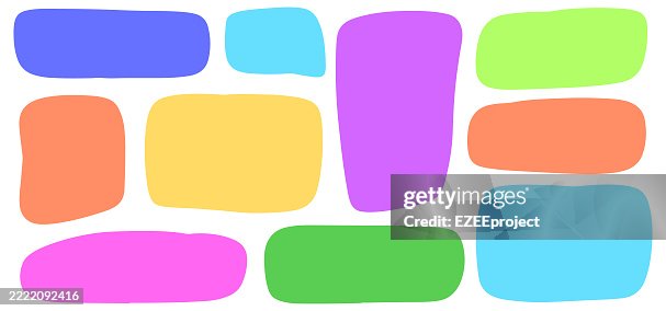 Set of Hand drawn organic rectangle frames. Abstract doodle liquid shapes. Organic free flat blobs. Irregular fluid bubbles. Empty text box. Vector illustration isolated on white background. Set of Hand drawn organic rectangle frames. Abstract doodle liquid shapes. Organic free flat blobs. Irregular fluid bubbles. Empty text box. Vector illustration isolated on white background.