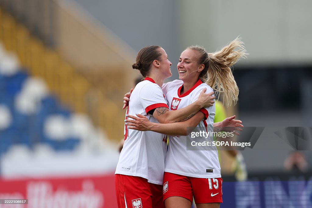 Martyna Wiankowska of Poland (L) and Milena Kokosz of Poland...