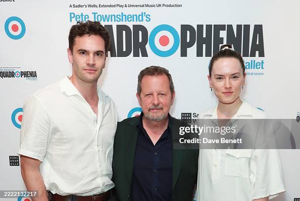 Tom Bateman, Rob Ashford and Daisy Ridley attend the press night ...