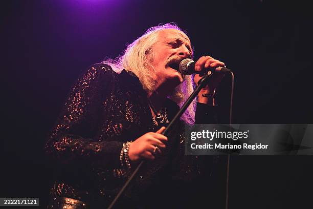 Bobby Liebling of the American doom metal band Pentagram performs in concert during Resurrection Fest on June 25, 2025 in Viveiro, Spain.