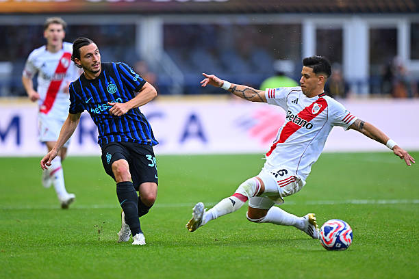 Matteo Darmian of FC Internazionale in action during the FIFA Club World Cup 2025 group E match between FC Internazionale Milano and CA River Plate...