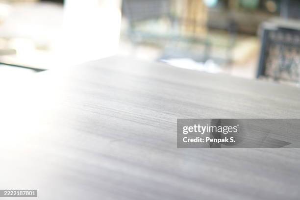 empty wood table - countertop surface stock pictures, royalty-free photos & images