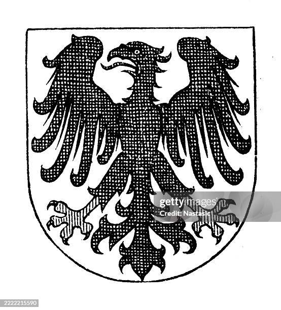 ilustraciones, imágenes clip art, dibujos animados e iconos de stock de escudo de armas de dortmund - cultura alemana