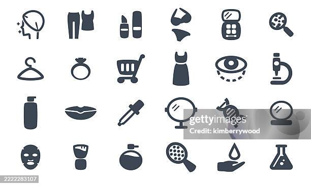 woman and beauty - applying blush stock illustrations