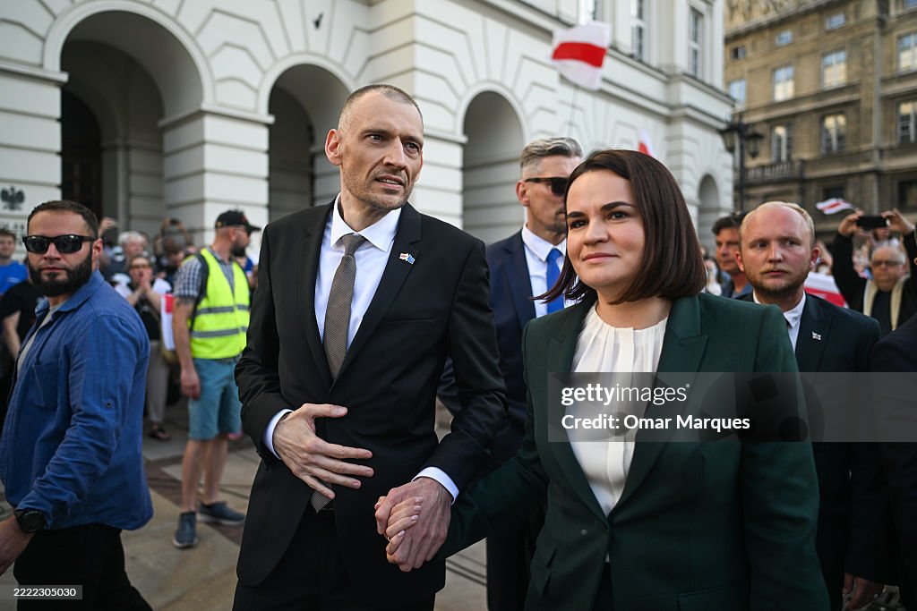 Belarus Opposition Leader Sergei Tikhanovsky Speaks After Prison Release 5 Recently released from prison, the Belarusian opposition figure... News Photo - Getty Images