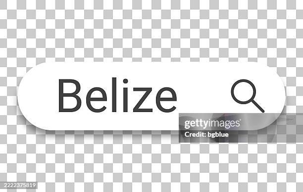 belize - search bar on transparent background - belize stock illustrations