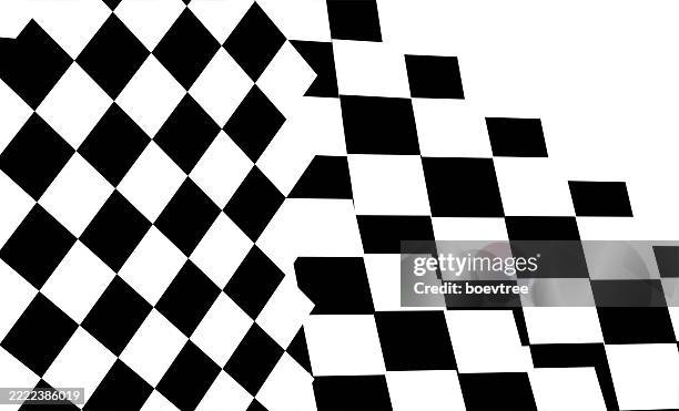 black and white arranging irregular check chess pattern design element background - irregular puzzle stock illustrations