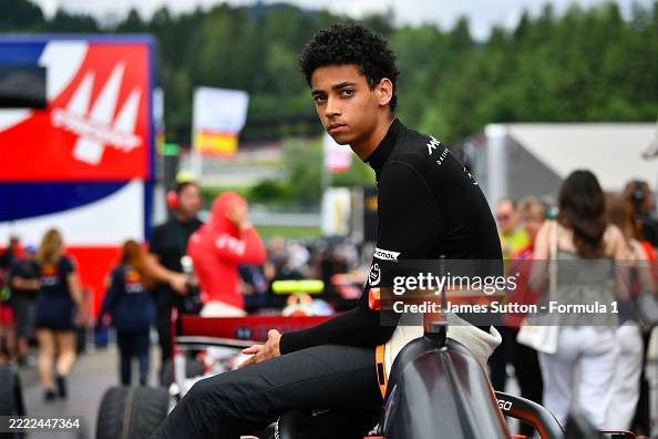 Ugo Ugochukwu Of United States And PREMA Racing Looks On During News ugo-ugochukwu-of-united-states-and-prema-racing-looks-on-during-news