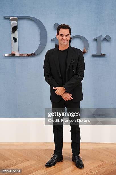 Roger Federer attends the Dior Homme Menswear Spring/Summer 2026 show as part of Paris Fashion Week on June 27, 2025 in Paris, France.