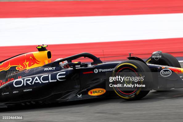 Oracle Red Bull Racing Japan Yuki Tsunoda of Japan driving the Oracle Red Bull Racing RB21 on ...