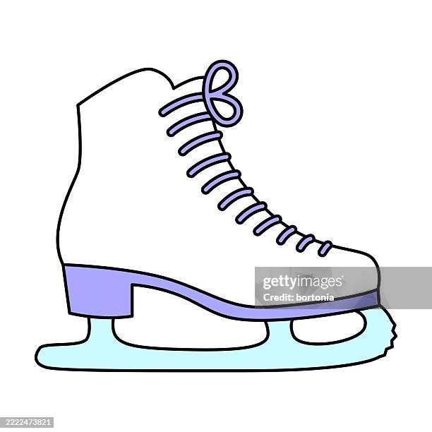 ice skating icon - figure skating stock illustrations