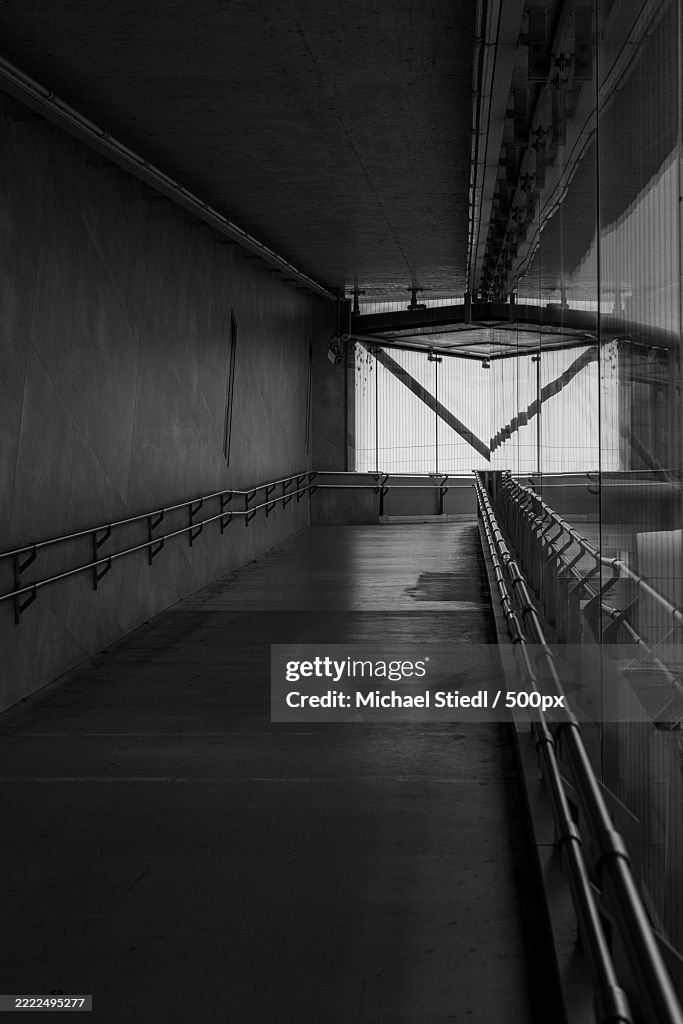 Empty corridor in building,Vienna,Austria
