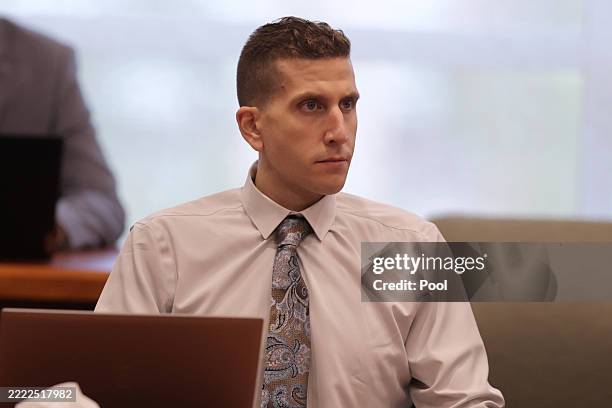 Bryan Kohberger, charged in the murders of four University of Idaho students in 2022, appears for a hearing at the Ada County Courthouse on July 2 in...