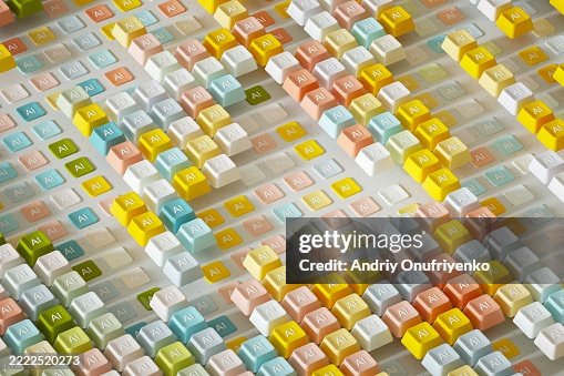 Multicoloured keyboard pattern. Multicoloured keyboard pattern.