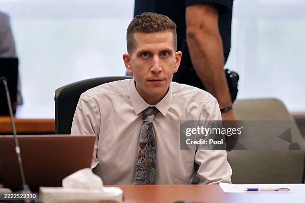 Bryan Kohberger, charged in the murders of four University of Idaho students in 2022, appears for a hearing at the Ada County Courthouse on July 2 in...