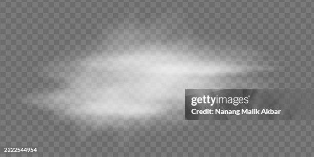 white smoke or clouds with transparent background - steam transparent background stock illustrations