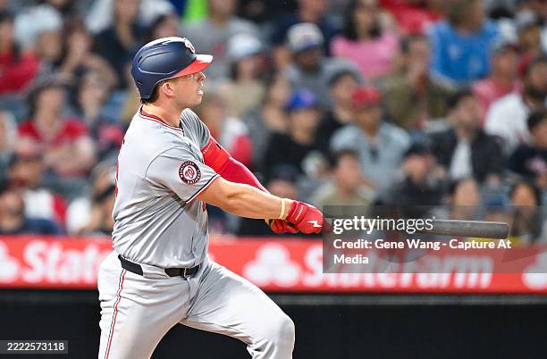 Nationals Riley Adams Riley Adams of Washington Nationals hits a RBI double in the ninth ...