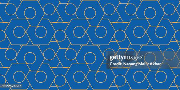 geometrischer nahtloser musterhintergrund für designposter, cover, banner und vorlage - mosaikstückchen stock-grafiken, -clipart, -cartoons und -symbole