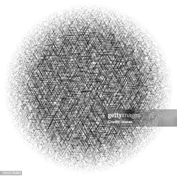 Emergently Complex Pattern Circular Complex Swirling Pattern Created From Numerous Lines High-Res ...