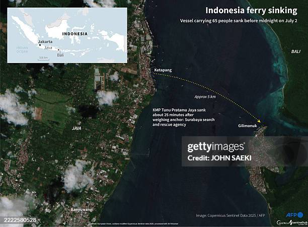 Java To Bali Map 368 Bali Map Stock Photos, High-Res Pictures, and Images - Getty Images
