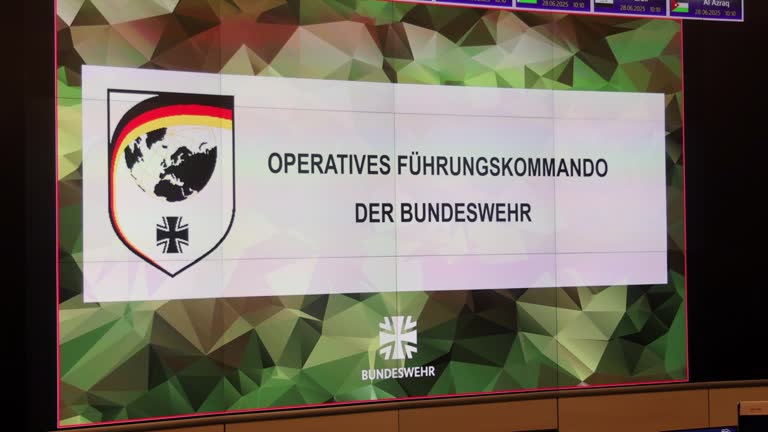 Operational Command Logo 133 German Bundeswehr Armed Forces Operations Command Stock Videos ...