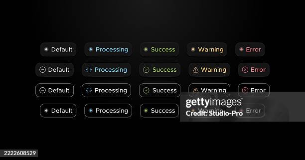 Status Image Design Ui Status Black Design Badges High-Res Vector Graphic - Getty Images