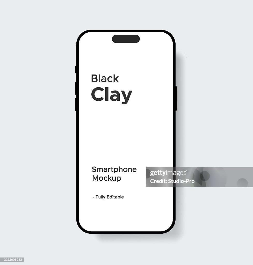 Smartphone-Mockup ähnlich wie iPhone-Vorlagenvektor