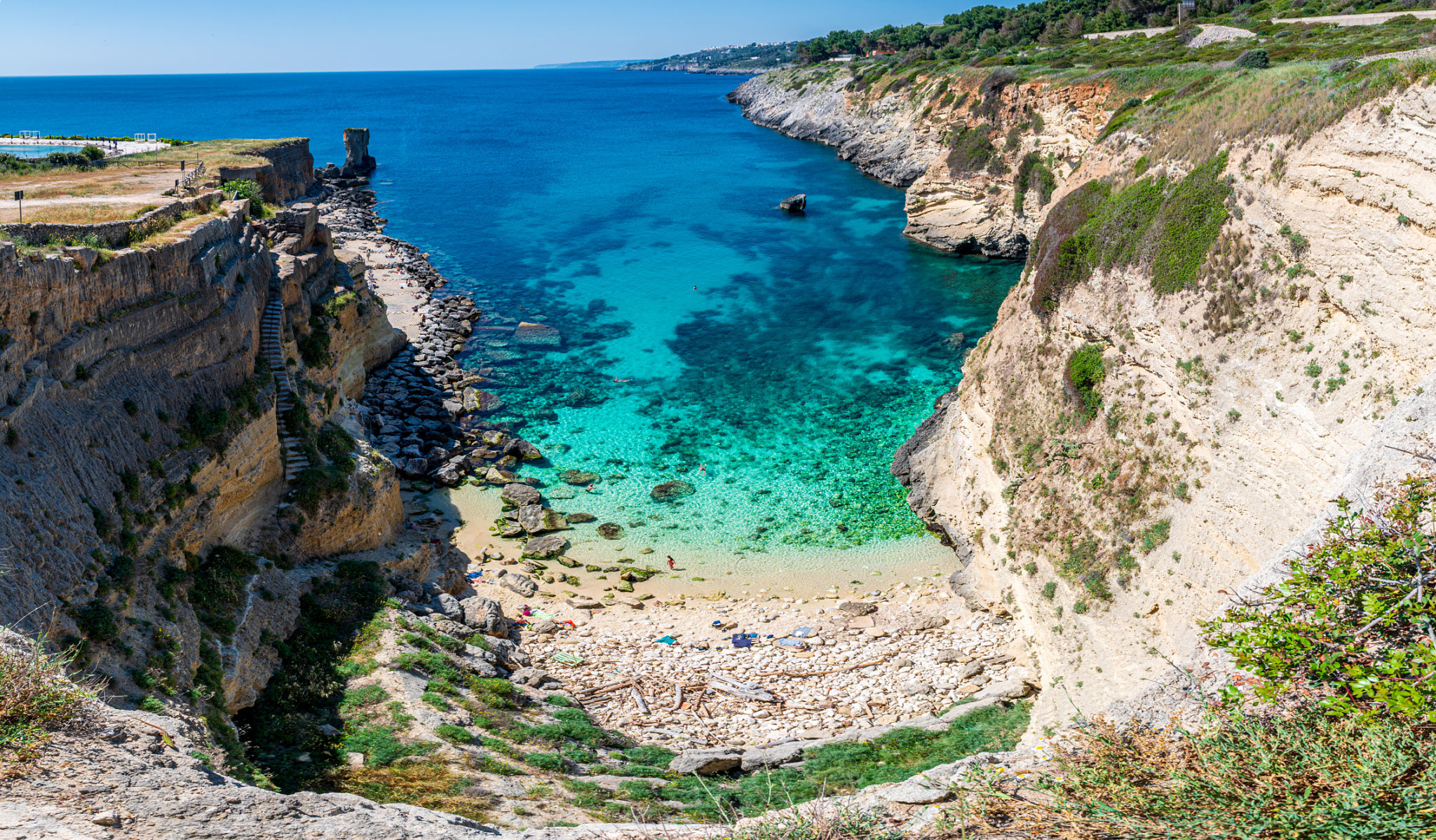 Porto Miggiano bay, Puglia, Italy Porto Miggiano bay, Puglia, Italy